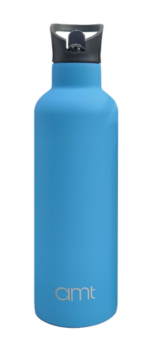 [UN-D02-1000A] AMT Insulated Blue-S Water Bottle - Blue - 1000ml